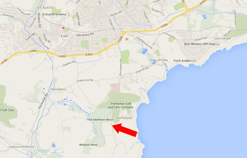 Cornwall Croquet - Location Map